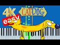 CatDog Theme Song Slow Easy Medium Piano Tutorial 4K