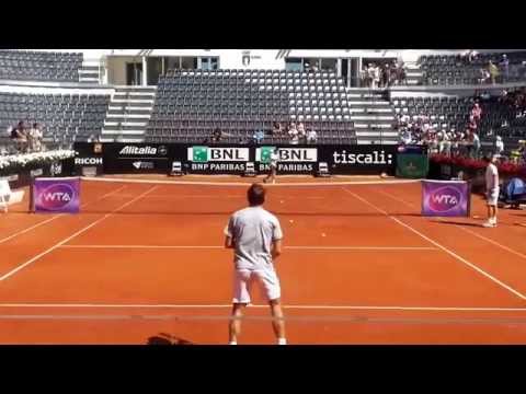 Wawrinka practice in Rome 2015