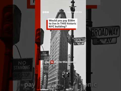 How much would you pay to live in this iconic New York City building? #FlatironBuilding #BBCNews