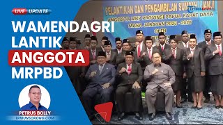 Wakil Mendagri Lantik Anggota MRPBD 2023-2028 di Sorong, Ditandai dengan Sumpah dan Janji Jabatan