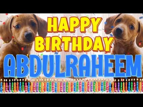 Happy Birthday Abdulraheem! ( Funny Talking Dogs ) What Is Free On My Birthday