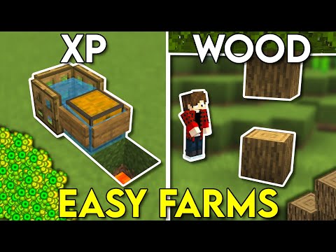 5 EASY Farms YOU NEED For Minecraft Bedrock 1.19!