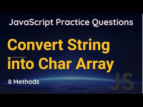 Convert String To Array With 3 Different Methods Last One Is Cool Javascript Array Js Coding
