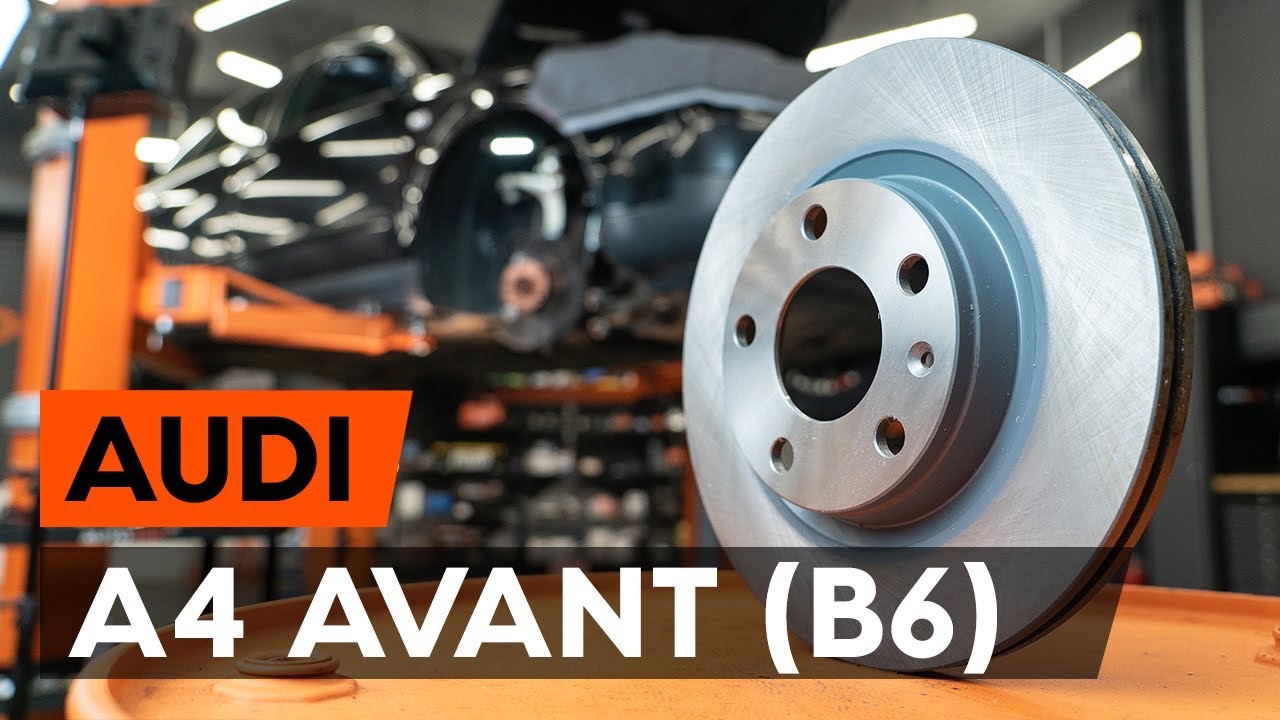 Πώς να αλλάξετε δισκόπλακες εμπρός σε Audi A4 B6 Avant - Οδηγίες αντικατάστασης