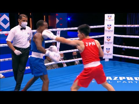 Quarterfinals (54kg) TSUBOI Tomoya (JPN) vs  BREEDY Jabali (BAR) | AIBA WCHs 2021