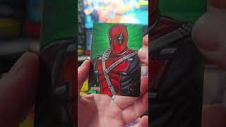 I Pulled a Deadpool Sketch Card Topps chrome Deadpool 2025!     #marvel #topps #deadpool