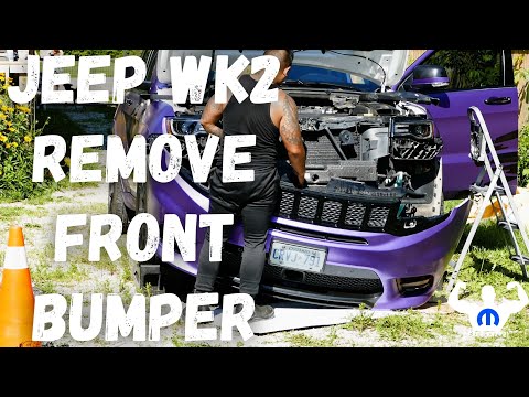 jeep grand cherokee front bumper removal
