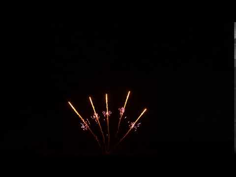 WHSRC301198 - 30mm Gold Strobe Willow Comet w Purple Mine (4k video)