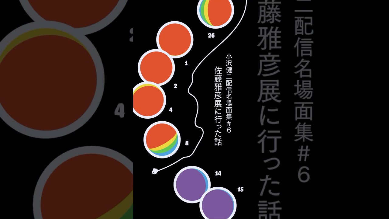 生配信ツアー発表、名場面集（8選）＃6　佐藤雅彦展に行った話　#小沢健二生配信ツアー発表 #小沢健二