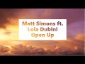Matt Simons ft. Lola Dubini - Open Up (Dis Le Moi) [Paroles]