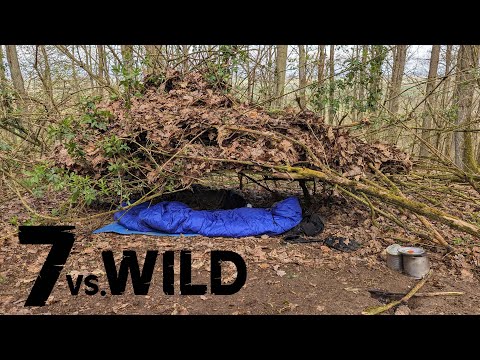 24h Solo Wald Biwak mit Notfall Rucksack | #7vswildcard 2023
