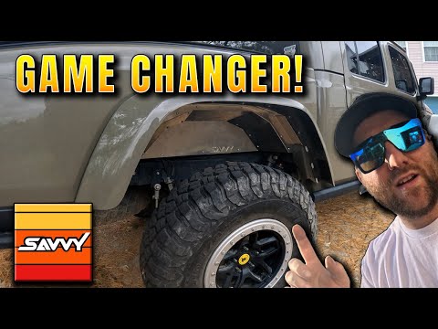 The Best Upgrade You Didn’t Know Your Gladiator Needed! (@Savvy_Offroad  Rear Inner Fenders)