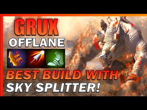 The CORRECT WAY to build SKY SPLITTER on GRUX! - Predecessor Offlane Gameplay