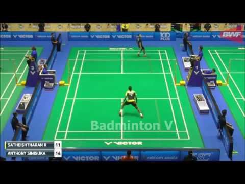 Badminton 2017 MalaysiaMaster   Anthony Sinisuka GINTING vs Satheishtharan R