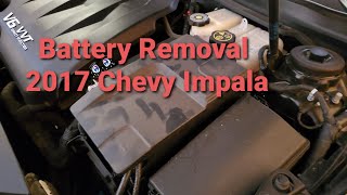 How to: Remove a Battery from a 2017 Chevrolet Impala