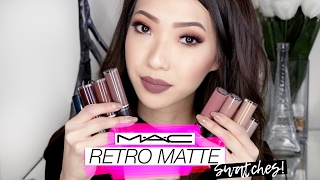 MAC Retro Matte Liquid Lipcolour Swatches!