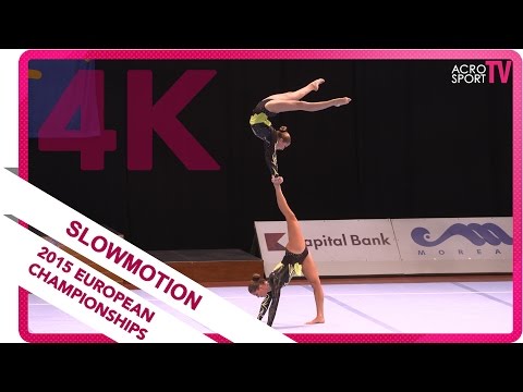 Bogdanova, Veresova - Ukraine - Women´s pair - Senior all-around final - European Championship 2015