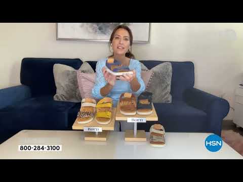 Born Alli Adjustable Leather Stretch Sandal