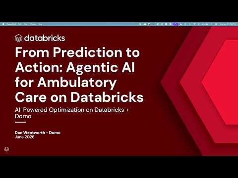 Watch: Sponsored by: Domo | From Prediction to Action: Agentic AI for Ambulatory Care on Databricks