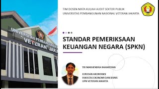 Standar Pemeriksaan Keuangan Negara - UPNVJ