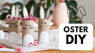 Making Easter bunnies: Upcycling with toilet paper rolls 🐰✨ | DIY for beginners