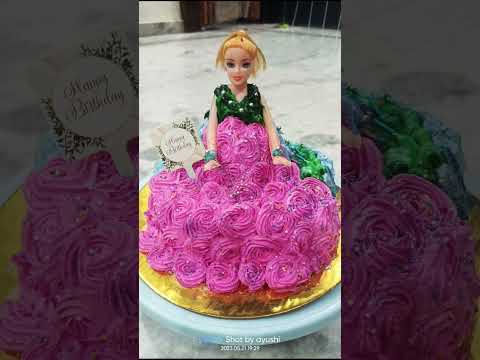 SITTING DOLL CAKE/chocolate mango crunch/cakewalk with Ayushi #youtube #subscribe #ytshorts #shorts
