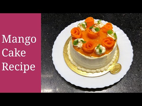 Mango Cake Recipe || Summer Special || Learn How To Make A Beautiful Mango Cake