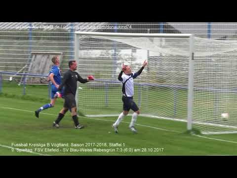 FSV Ellefeld -  SV Blau-Weiss Rebesgrün 7:3 (6:0), Kreisliga B Vogtland 2017-2018 am 28.10.2017