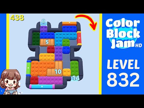 Color Block Jam Level 438 (832) Solution Walkthrough