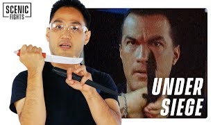 Knife Expert Breaks Down Steven Seagal&#39;s Under Siege Knife Fight | Scenic Fights