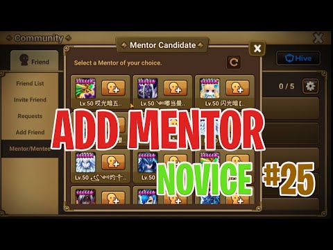 Add mentor | Summoners Way | Progression Novice #25