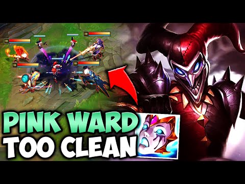 The Enemy Team Gives Up After This 1v4 Shaco Outplay! (Bait-Master Pink Ward)