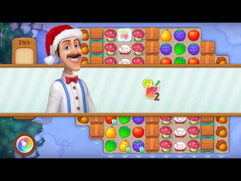 Gardenscapes Level 2164 Walkthrough "No Boosters Used"