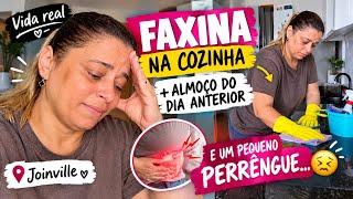 FAXINA NA COZINHA + PASSEI MAL HOJE 😱 | Um sábado de vida real em Joinville