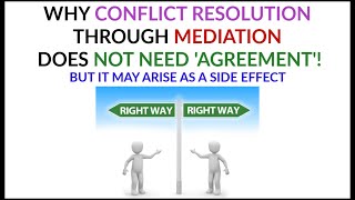 WHY CONFLICT RESOLUTION DOESN'T NEED 'AGREEMENT' - Learning to Creatively and Respectfully DISAGREE!