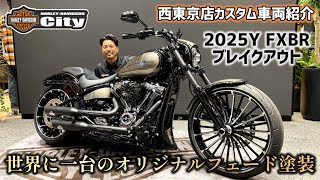【世界に1台】2024年式 FXBR「ブレイクアウト」を全塗装のカスタム！極上パーツ多数！【カスタム車両紹介】