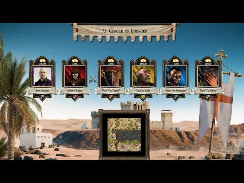 Stronghold crusader definitive edition classic trails mission # 73 Circle of Enemies 2 🆚 4