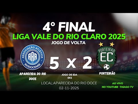 GOLS APARECIDA DO RIO DOCE 5 X 2 PORTEIRÃO