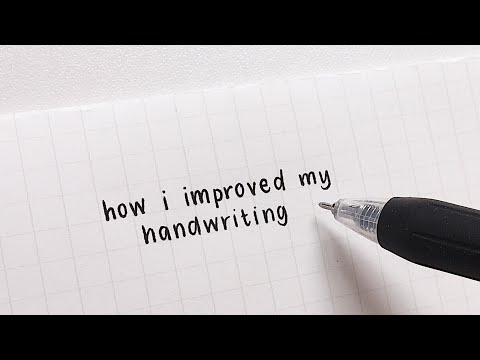 how i improved my handwriting