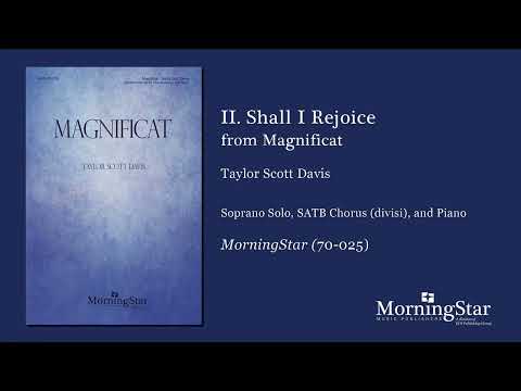 II. Shall I Rejoice from Magnificat by Taylor Davis - Scrolling Score Sample