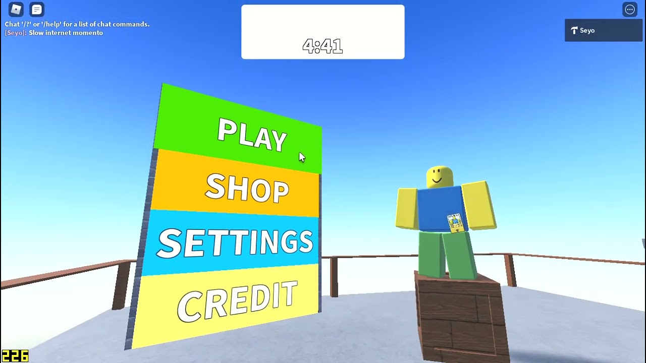 Roblox Studio Menu System Test 2