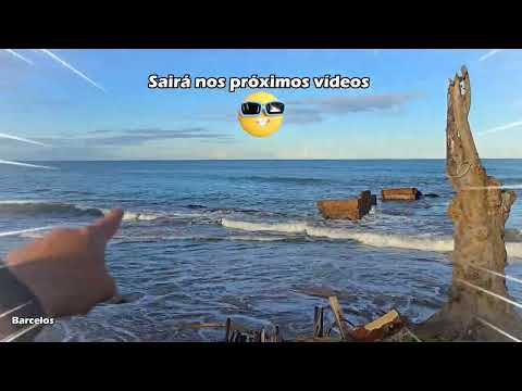 Teve maré cheia em Atafona mas o mar recuou bastante nesse vídeo que mostra a Casinha Branca