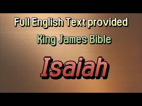 The Book of the Prophet Isaiah – King James Bible (KJV) | Complete English Text