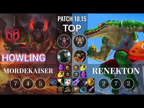SB Howling Mordekaiser vs Renekton Top - KR Patch 10.15