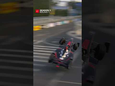 HUGE crash in the first ever race! | #FormulaE #Shorts