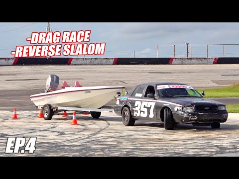 $2,500 Boat Challenge Ep.4 - Drag Race and PRECISION Back Up Challenge (Points are TIGHT)