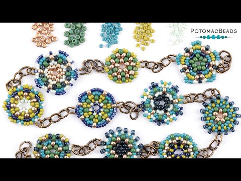 Freeform Circular Peyote Stitch - DIY Jewelry Making Tutorial by PotomacBeads