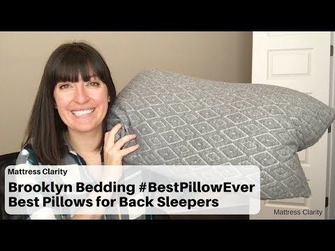 Brooklyn Bedding #BestPillowEver - Best Pillows for Back Sleepers