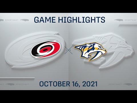 NHL Highlights | Hurricanes vs. Predators - Oct. 16, 2021