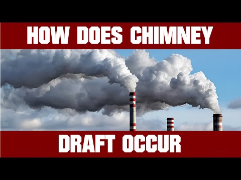 How does chimney draft occur?